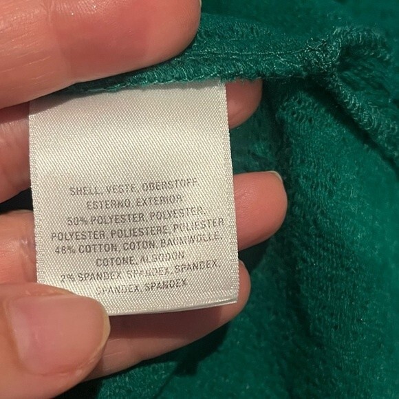 Anthropologie Textured Off-The Shoulder Top in Kelly Green S NWOT - Picture 7 of 11